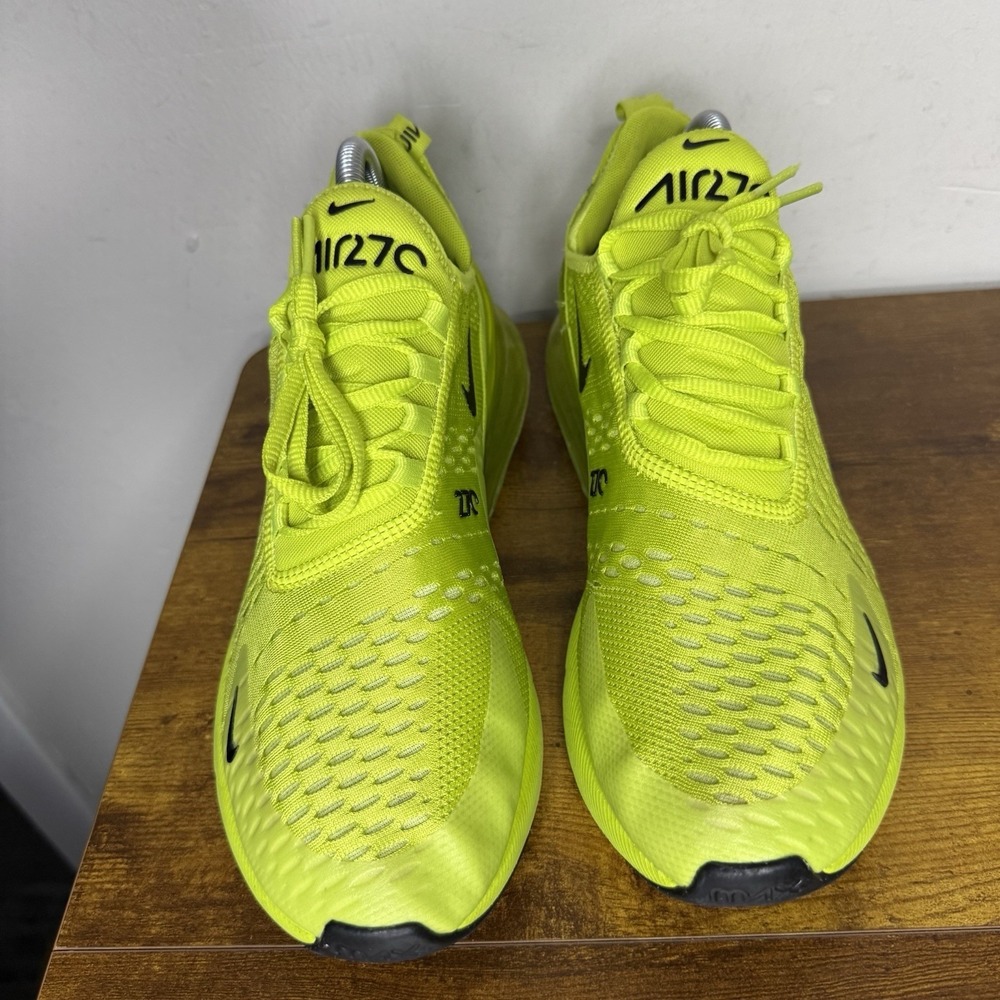 Nike Air Max 270 Shoes Womens Size 10 Yellow Volt Running Sneakers DV2226-300 - Picture 3 of 7
